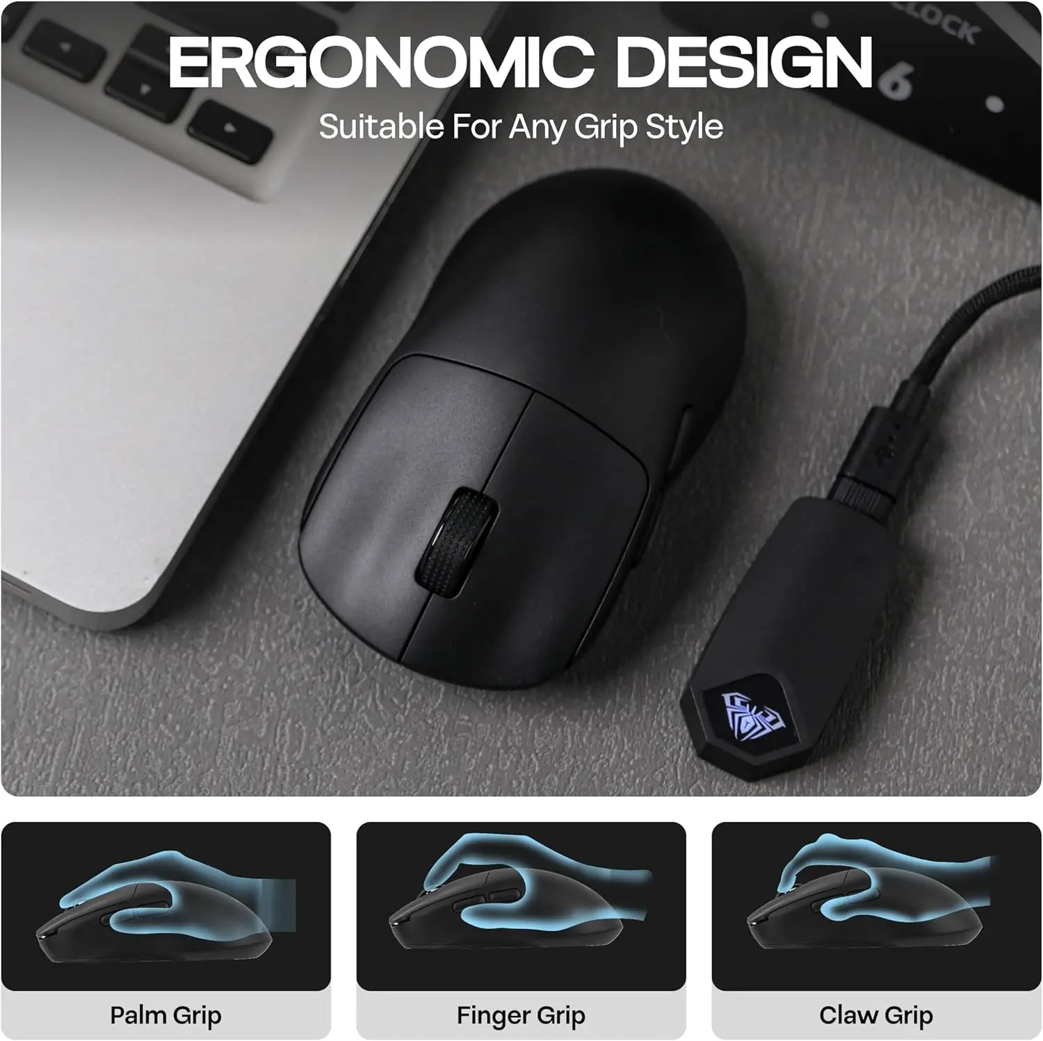 Игровая мышь AULA SC800 USB-C, – обзор и цена Gaming Console Buttons